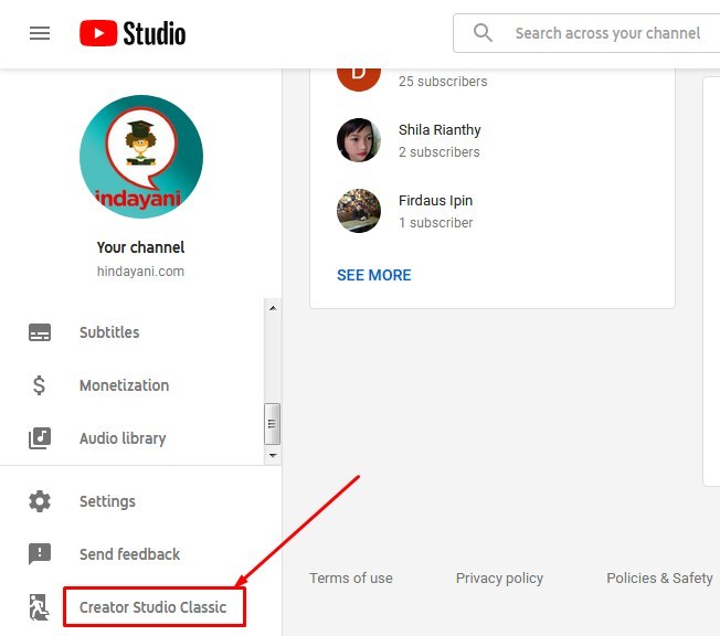 Menyembunyikan Subscriber Youtube versi baru Gambar Menyembunyikan Subscriber Youtube versi baru