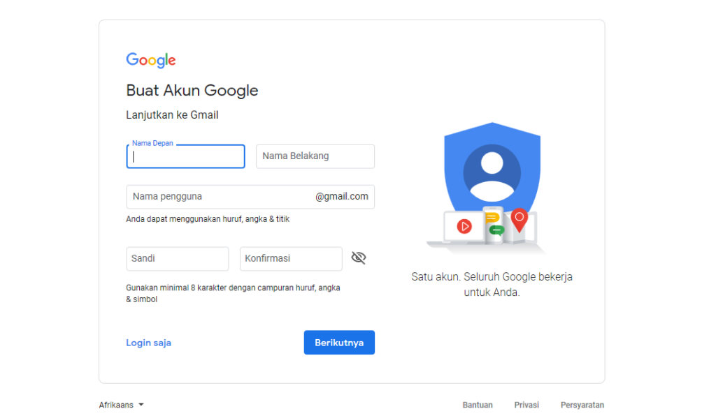 cara buat akun google di laptop KolorPutih