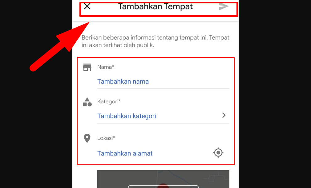Cara menambahkan lokasi bisnis di Google Maps via android