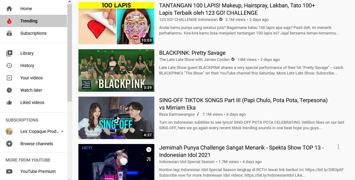 Daftar ide jenis konten Youtube paling dicari di Indonesia