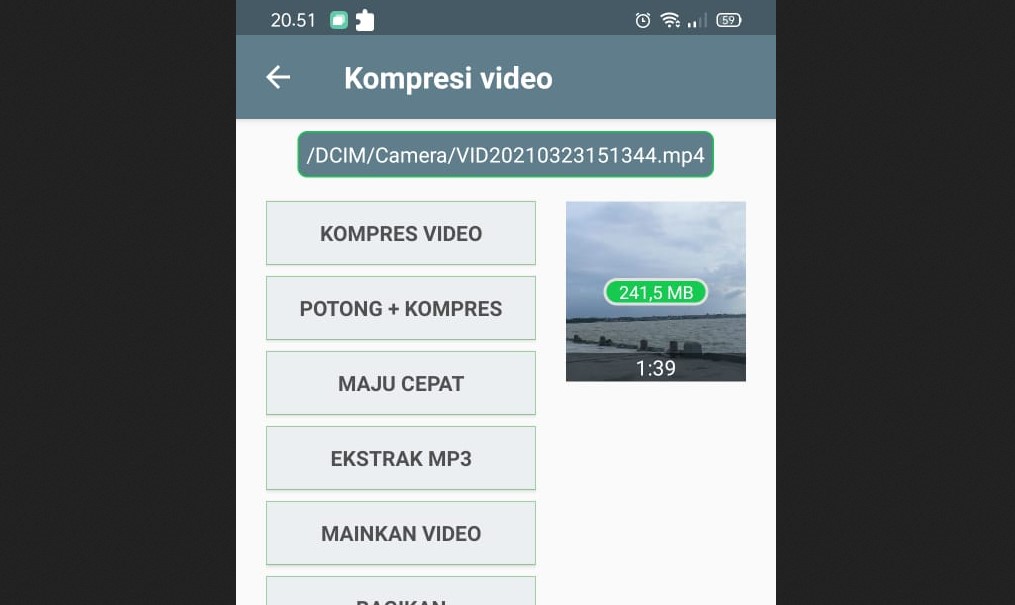 Cara kompres video di HP - Pakai aplikasi kompres video di android