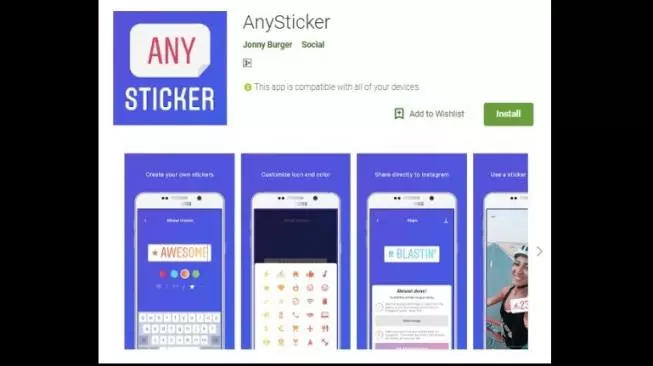 Cara Membuat Stiker Instagram menggunakan AnyStiker
