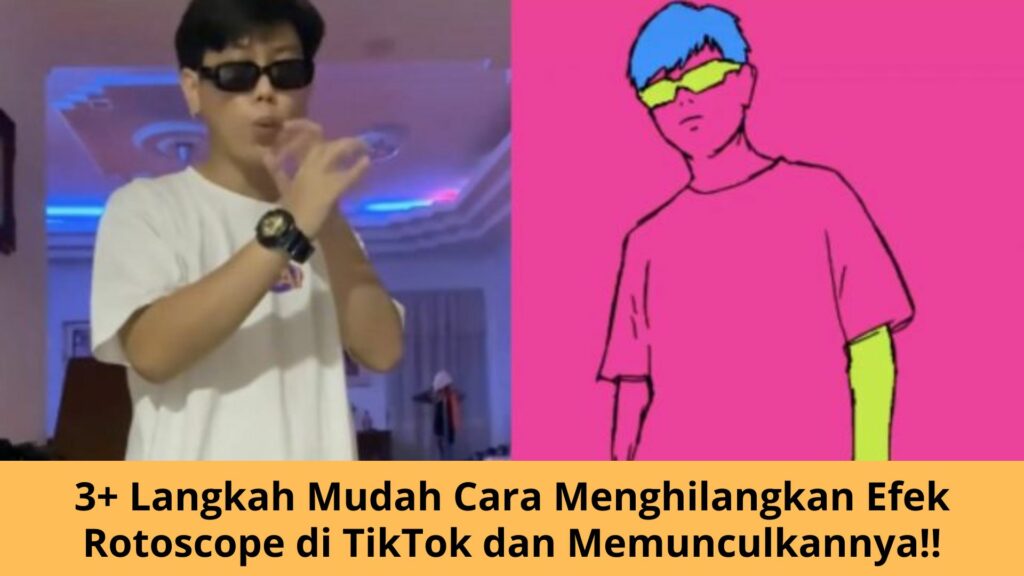 3+ Langkah Mudah Cara Menghilangkan Efek Rotoscope Di TikTok Dan
