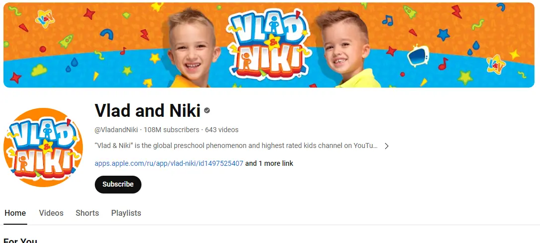 Vlad and Niki Channel